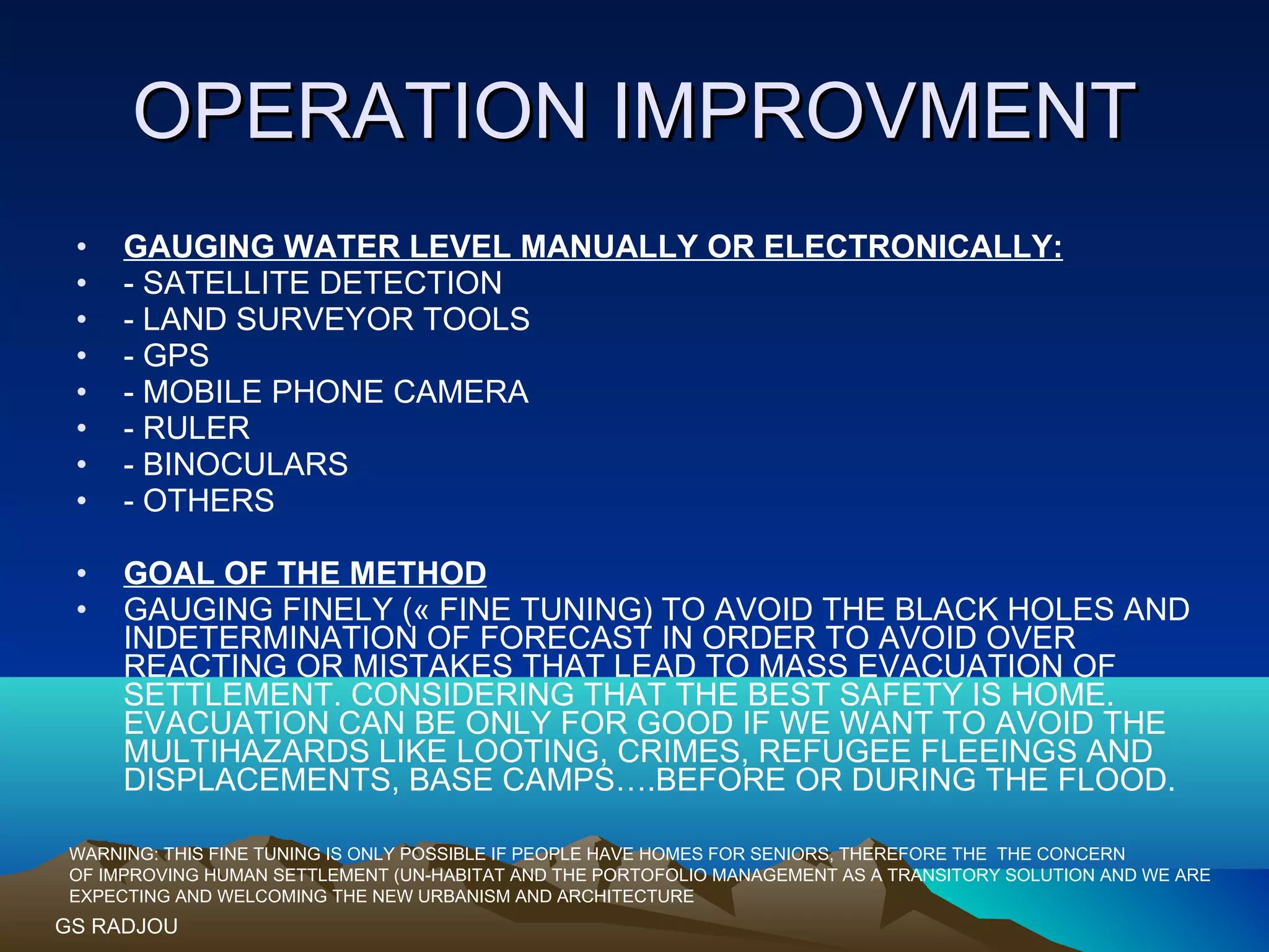 Waer through the lens of the ifm help desk and the investment