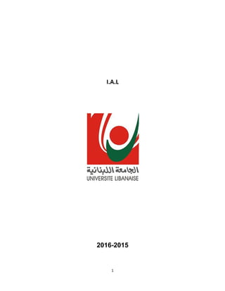 I.A.L
2015-2016
1
 