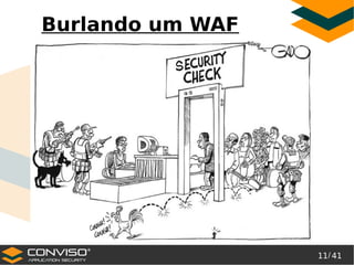 11/ 41
®
Burlando um WAF
 