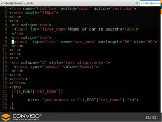 31/ 41
®
Automatizando o ataque
 