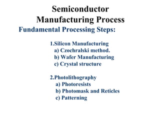 Wafer manufacturing process | PPT