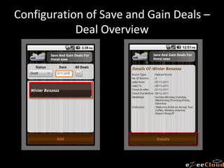 Configuration of Save and Gain Deals – Deal Overview 