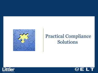 Practical Compliance Solutions  