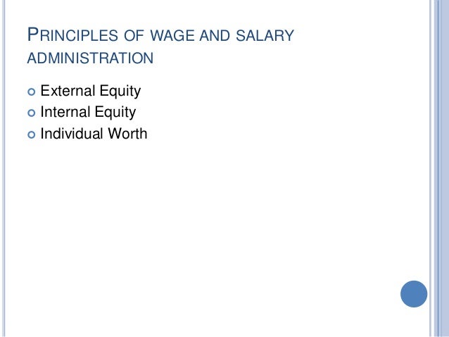 Wage And Salary Administration