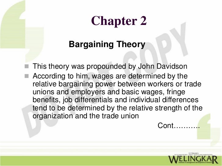 Wages Concepts and Theories