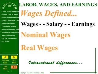 Wage determination Wage determination