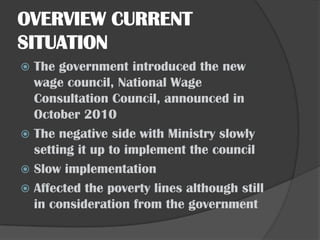 Wage determination and government intervention on private sectors | PPTX