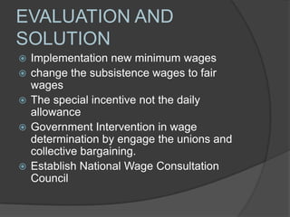 Wage determination and government intervention on private sectors | PPTX