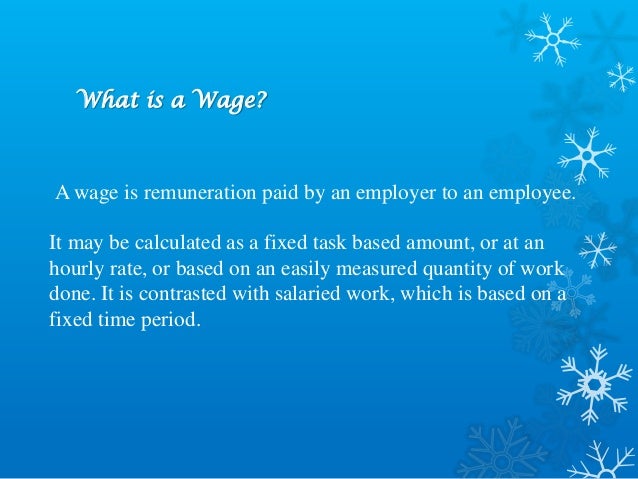 Wage Importance And Fair Wages