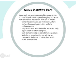 Wage incentive plans