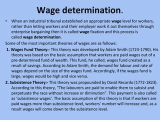 Wage policy