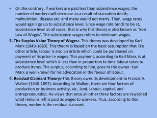Wage policy