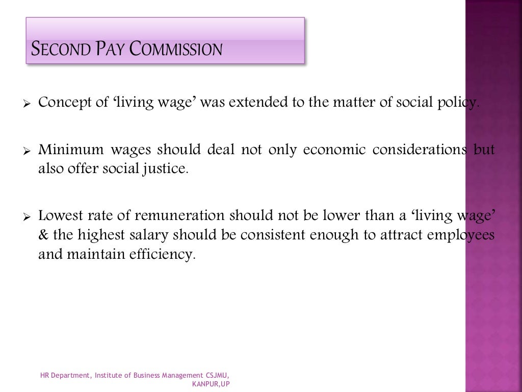 Wage policy in India and abroad