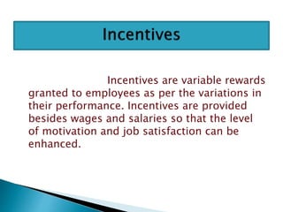 Wages,incentives and fringe benefits | PPTX | Government Support and ...