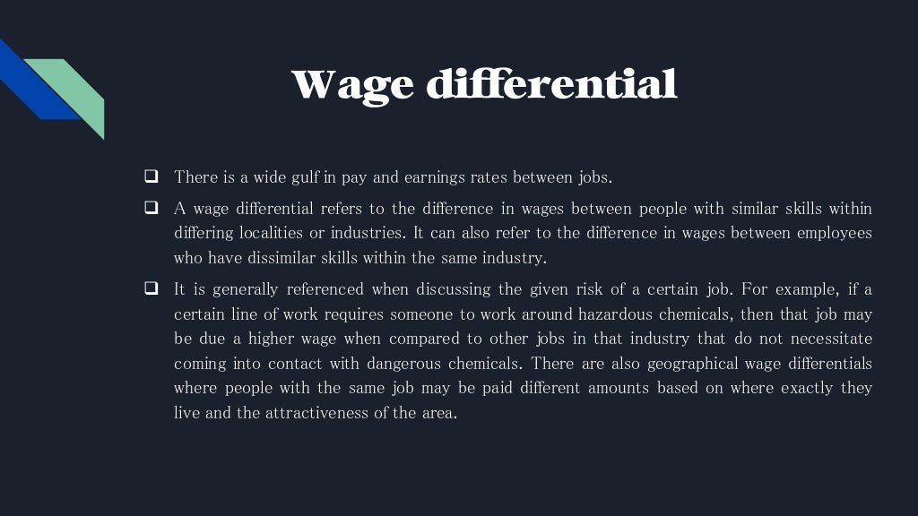 Wage theories & Wage differentials