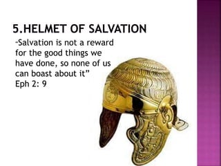 “Salvation is not a reward
for the good things we
have done, so none of us
can boast about it”
Eph 2: 9
 