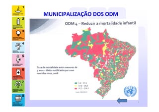 MUNICIPALIZAÇÃO DOS ODM




                          5
 