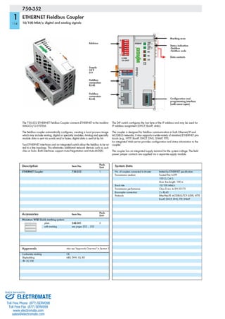 ELECTROMATE
Toll Free Phone (877) SERVO98
Toll Free Fax (877) SERV099
www.electromate.com
sales@electromate.com
Sold & Serviced By:
 