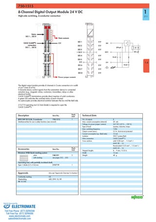 ELECTROMATE
Toll Free Phone (877) SERVO98
Toll Free Fax (877) SERV099
www.electromate.com
sales@electromate.com
Sold & Serviced By:
 