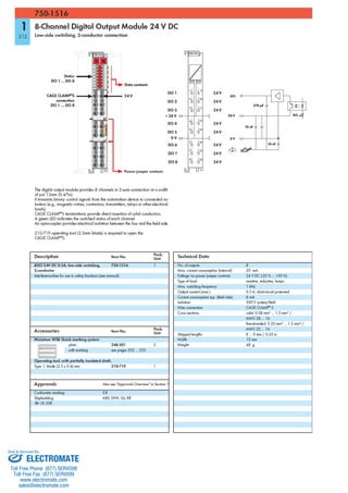 ELECTROMATE
Toll Free Phone (877) SERVO98
Toll Free Fax (877) SERV099
www.electromate.com
sales@electromate.com
Sold & Serviced By:
 