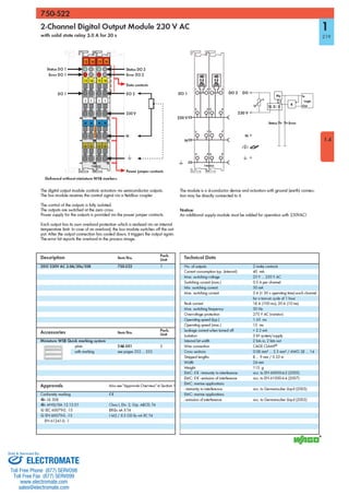 ELECTROMATE
Toll Free Phone (877) SERVO98
Toll Free Fax (877) SERV099
www.electromate.com
sales@electromate.com
Sold & Serviced By:
 
