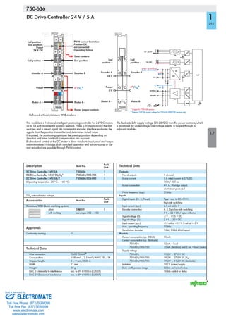 ELECTROMATE
Toll Free Phone (877) SERVO98
Toll Free Fax (877) SERV099
www.electromate.com
sales@electromate.com
Sold & Serviced By:
 
