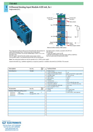 ELECTROMATE
Toll Free Phone (877) SERVO98
Toll Free Fax (877) SERV099
www.electromate.com
sales@electromate.com
Sold & Serviced By:
 