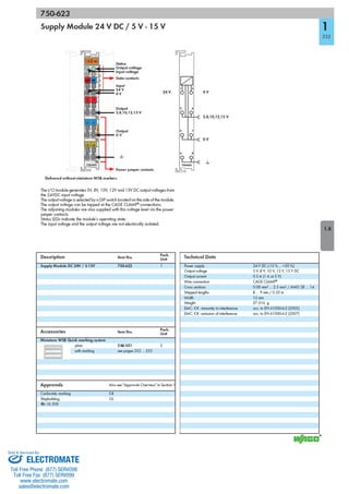 ELECTROMATE
Toll Free Phone (877) SERVO98
Toll Free Fax (877) SERV099
www.electromate.com
sales@electromate.com
Sold & Serviced By:
 