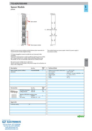 ELECTROMATE
Toll Free Phone (877) SERVO98
Toll Free Fax (877) SERV099
www.electromate.com
sales@electromate.com
Sold & Serviced By:
 