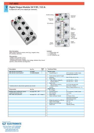 ELECTROMATE
Toll Free Phone (877) SERVO98
Toll Free Fax (877) SERV099
www.electromate.com
sales@electromate.com
Sold & Serviced By:
 