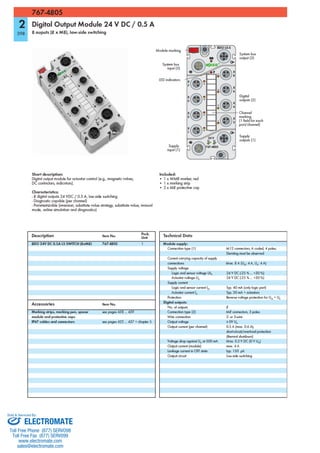 ELECTROMATE
Toll Free Phone (877) SERVO98
Toll Free Fax (877) SERV099
www.electromate.com
sales@electromate.com
Sold & Serviced By:
 
