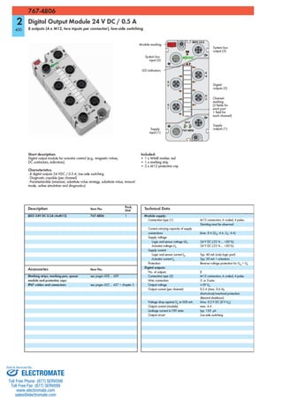 ELECTROMATE
Toll Free Phone (877) SERVO98
Toll Free Fax (877) SERV099
www.electromate.com
sales@electromate.com
Sold & Serviced By:
 