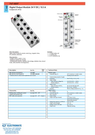 ELECTROMATE
Toll Free Phone (877) SERVO98
Toll Free Fax (877) SERV099
www.electromate.com
sales@electromate.com
Sold & Serviced By:
 