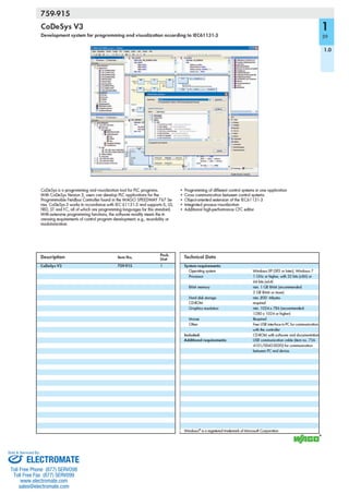 ELECTROMATE
Toll Free Phone (877) SERVO98
Toll Free Fax (877) SERV099
www.electromate.com
sales@electromate.com
Sold & Serviced By:
 