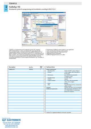 ELECTROMATE
Toll Free Phone (877) SERVO98
Toll Free Fax (877) SERV099
www.electromate.com
sales@electromate.com
Sold & Serviced By:
 