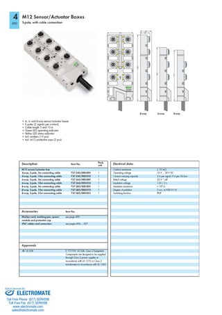ELECTROMATE
Toll Free Phone (877) SERVO98
Toll Free Fax (877) SERV099
www.electromate.com
sales@electromate.com
Sold & Serviced By:
 