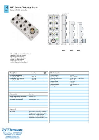 ELECTROMATE
Toll Free Phone (877) SERVO98
Toll Free Fax (877) SERV099
www.electromate.com
sales@electromate.com
Sold & Serviced By:
 