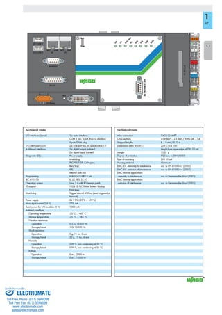 ELECTROMATE
Toll Free Phone (877) SERVO98
Toll Free Fax (877) SERV099
www.electromate.com
sales@electromate.com
Sold & Serviced By:
 