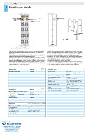 ELECTROMATE
Toll Free Phone (877) SERVO98
Toll Free Fax (877) SERV099
www.electromate.com
sales@electromate.com
Sold & Serviced By:
 
