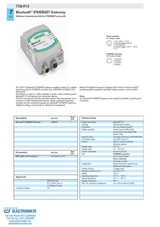 ELECTROMATE
Toll Free Phone (877) SERVO98
Toll Free Fax (877) SERV099
www.electromate.com
sales@electromate.com
Sold & Serviced By:
 