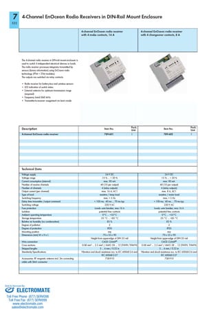 ELECTROMATE
Toll Free Phone (877) SERVO98
Toll Free Fax (877) SERV099
www.electromate.com
sales@electromate.com
Sold & Serviced By:
 