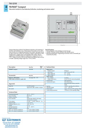 ELECTROMATE
Toll Free Phone (877) SERVO98
Toll Free Fax (877) SERV099
www.electromate.com
sales@electromate.com
Sold & Serviced By:
 