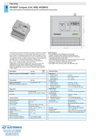 ELECTROMATE
Toll Free Phone (877) SERVO98
Toll Free Fax (877) SERV099
www.electromate.com
sales@electromate.com
Sold & Serviced By:
 