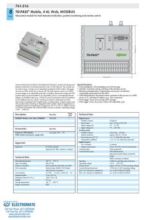 ELECTROMATE
Toll Free Phone (877) SERVO98
Toll Free Fax (877) SERV099
www.electromate.com
sales@electromate.com
Sold & Serviced By:
 