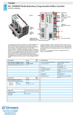 ELECTROMATE
Toll Free Phone (877) SERVO98
Toll Free Fax (877) SERV099
www.electromate.com
sales@electromate.com
Sold & Serviced By:
 