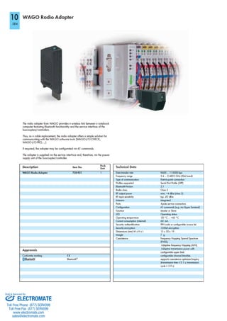 ELECTROMATE
Toll Free Phone (877) SERVO98
Toll Free Fax (877) SERV099
www.electromate.com
sales@electromate.com
Sold & Serviced By:
 