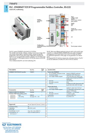 ELECTROMATE
Toll Free Phone (877) SERVO98
Toll Free Fax (877) SERV099
www.electromate.com
sales@electromate.com
Sold & Serviced By:
 