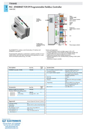ELECTROMATE
Toll Free Phone (877) SERVO98
Toll Free Fax (877) SERV099
www.electromate.com
sales@electromate.com
Sold & Serviced By:
 