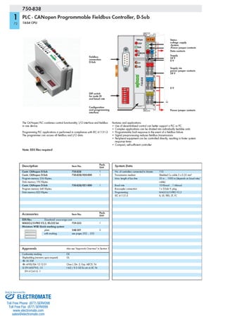 ELECTROMATE
Toll Free Phone (877) SERVO98
Toll Free Fax (877) SERV099
www.electromate.com
sales@electromate.com
Sold & Serviced By:
 