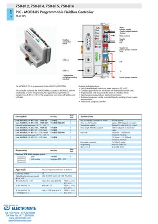 ELECTROMATE
Toll Free Phone (877) SERVO98
Toll Free Fax (877) SERV099
www.electromate.com
sales@electromate.com
Sold & Serviced By:
 